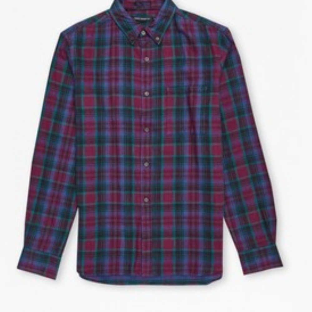 French Connection Double Ridge Flannel Men's Shirt Size XXL NWT